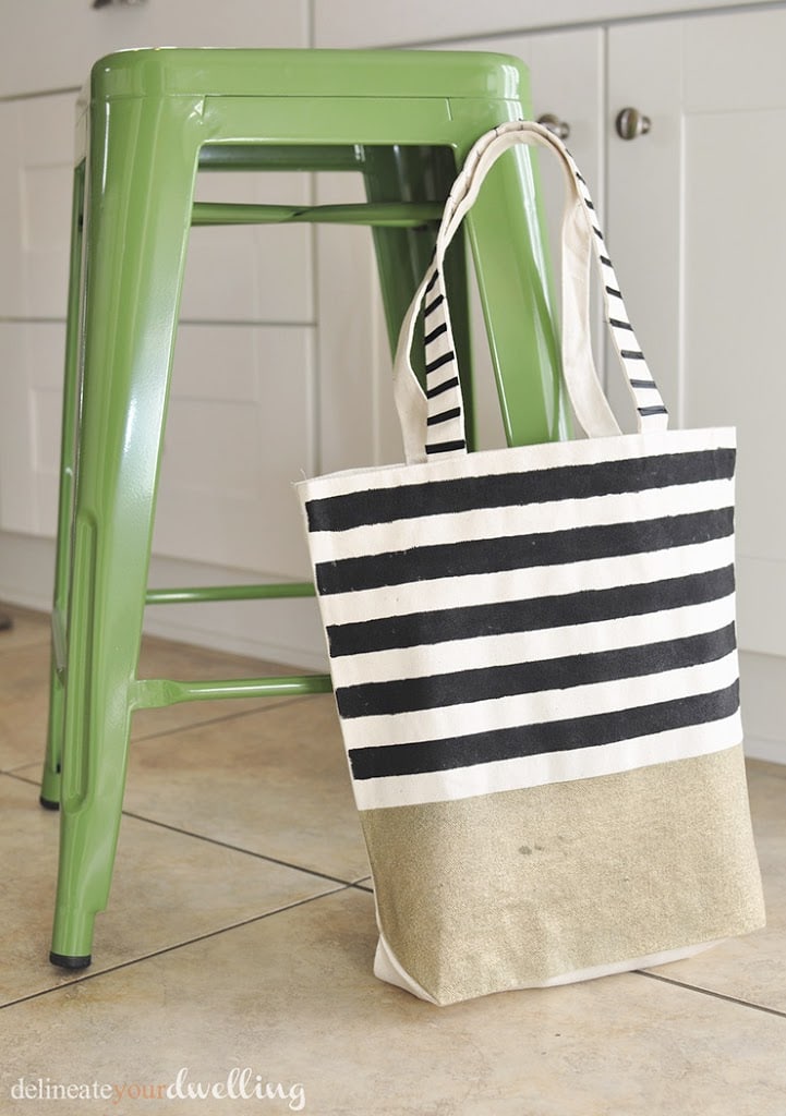 DIY Painted Lemon Bag - Delineate Your Dwelling