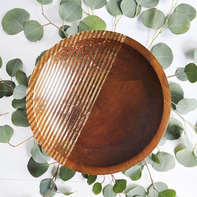 DIY Gold Leaf Bowl - Homey Oh My