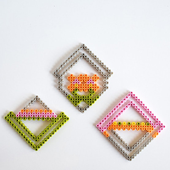 Colorful Perler Bead Coasters - Delineate Your Dwelling