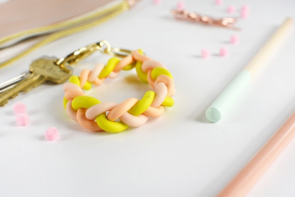 Braided Clay DIY Keychain - Delineate Your Dwelling