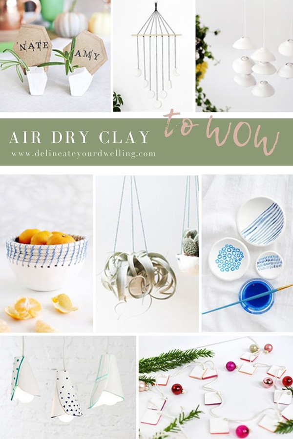 DIY AIR DRY CLAY PLANTERS (full tutorial)