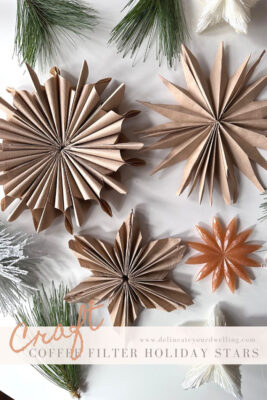 Coffee Filter Holiday Stars - Delineate Your Dwelling