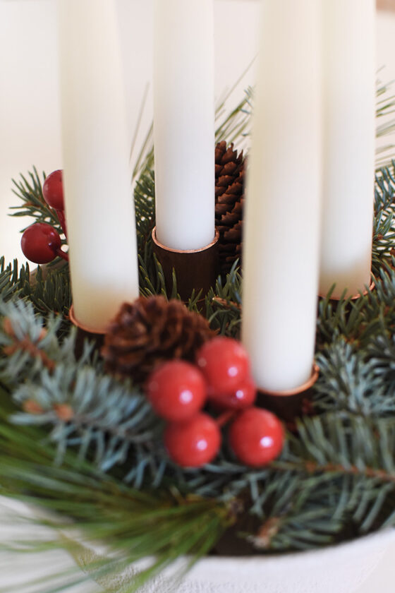 Foraged Diy Advent Wreath - Delineate Your Dwelling