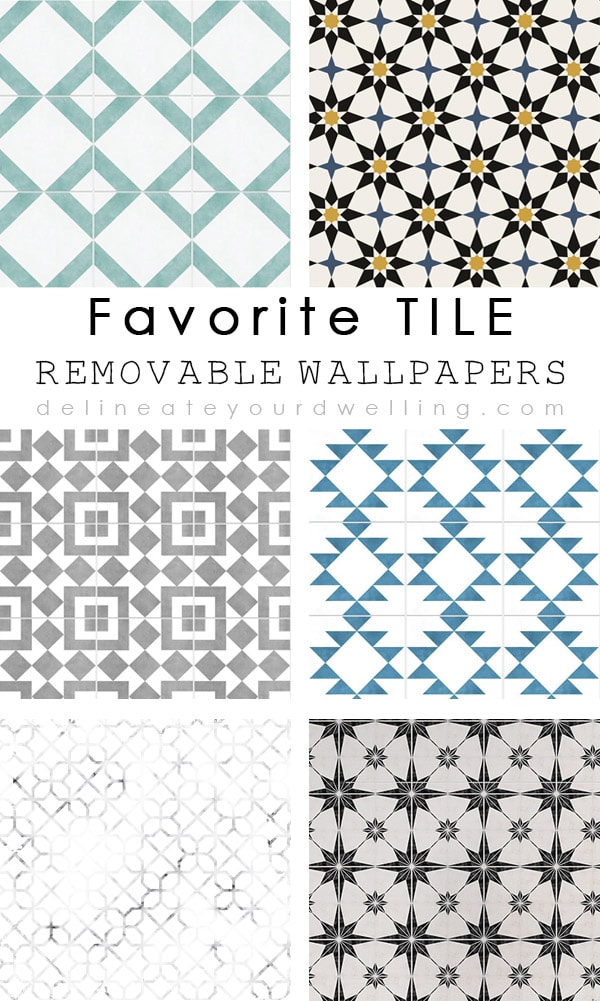 Tiles that replicate wallpaper for bathroom or kitchen Roca Life