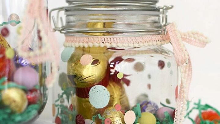 Mason Jar Easter Baskets (So Cute + Easy!)