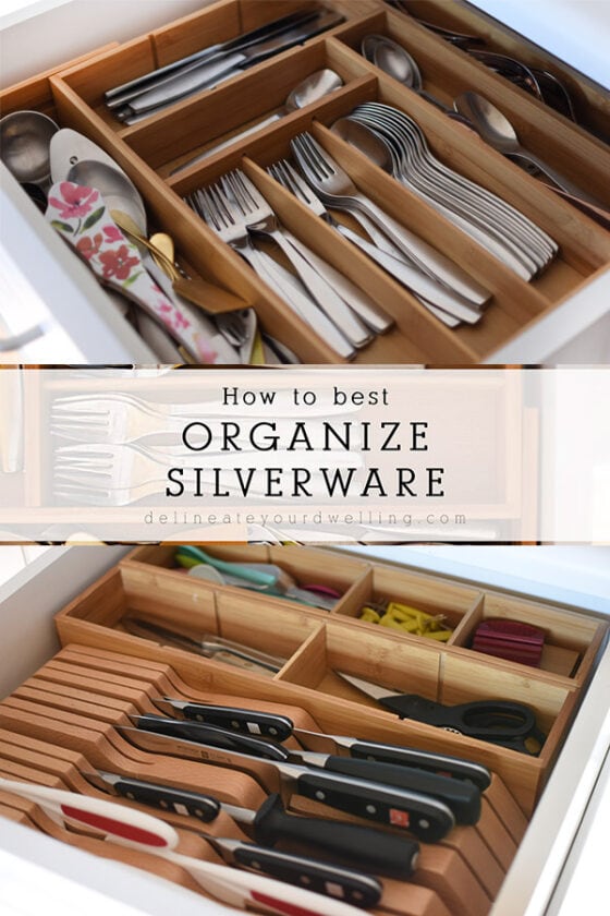 Silverware Holder Organization - Delineate Your Dwelling