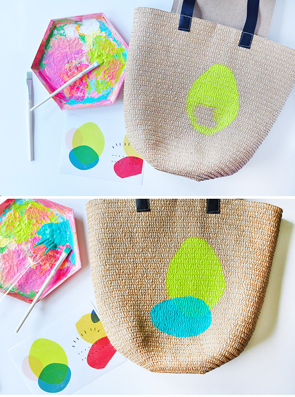 How to Paint a Straw Tote for a Trendy Summer Bag - Average But