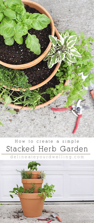 Stacked Herb Garden - Delineate Your Dwelling