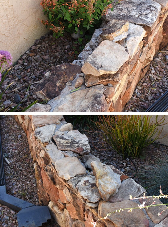 Simple Outdoor Stone Wall Repair - Delineate Your Dwelling