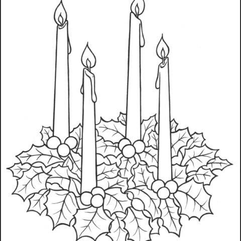 Printable Advent Coloring Page - Delineate Your Dwelling