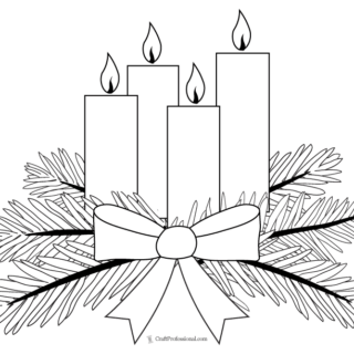 Printable Advent Coloring Page - Delineate Your Dwelling